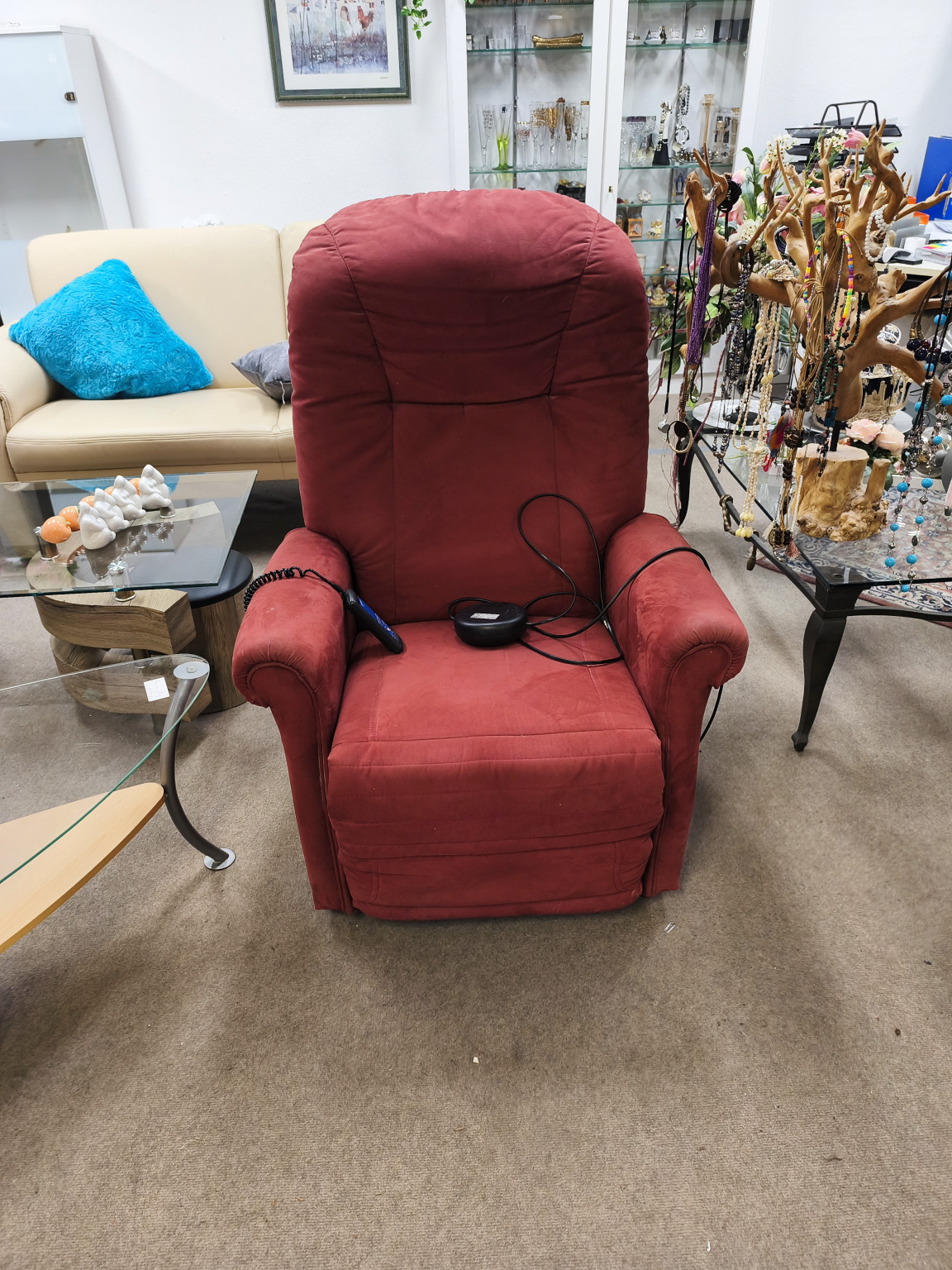 Wohnzimmer Himolla Fernsehsessel Columbus - rot