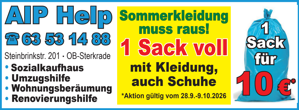 1 Sack voll 10 €